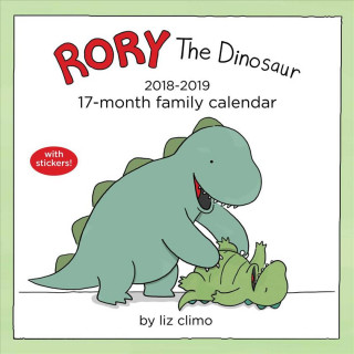 Rory the Dinosaur Family Organiser 2018-2019 17-Month Square Wall Calendar