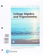 College Algebra and Trigonometry, Books a la Carte Edition Plus Mylab Math with Pearson Etext -- Access Card Package