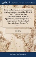 Homerou Ilias kai Odysseia kai eis autas scholia, e exegesis, ton palaion. Homeri Ilias & Odyssea, Accedunt Batrachomyomachia, Hymni & Epigrammata, un