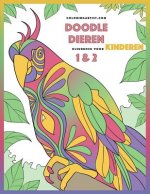 Doodle Dieren Kleurboek voor Kinderen 1 & 2