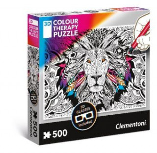 3D Colour Therapy Puzzle Löwe (Puzzle)