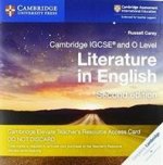 Cambridge IGCSE (R) and O Level Literature in English Cambridge Elevate Teacher's Resource Access Card
