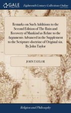Remarks on Such Additions to the Second Edition of The Ruin and Recovery of Mankind as Relate to the Arguments Advanced in the Supplement to the Scrip