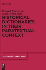 Historical Dictionaries in their Paratextual Context