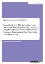 Quantification by Matrix-Assisted Laser Desorption Ionization Mass Spectrometry Using An Approach Based On Stochastic Dynamics. Experimental And Theor