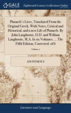 Plutarch's Lives, Translated from the Original Greek, with Notes, Critical and Historical, and a New Life of Plutarch. by John Langhorne, D.D. and Wil
