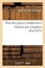 Etat Des Pieces Justificatives Classees Par Chapitres