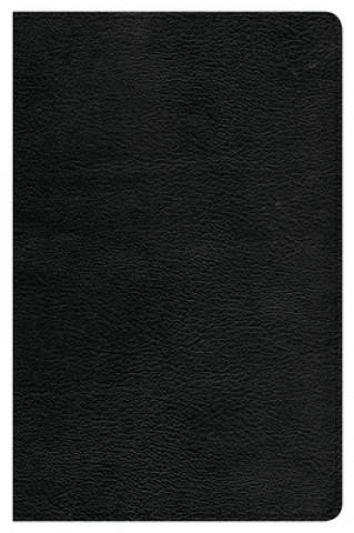 CSB Large Print Personal Size Reference Bible, Black Genuine Leather