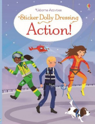 Sticker Dolly Dressing Action! (Fiona Watt)(Miękka)