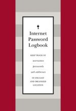 Internet Password Logbook (Red Leatherette)