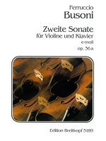 SONATA NO 2 IN E MINOR OP36A BUSONIVERZ