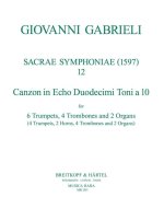 SACRAE SYMPHONIAE 1597 6 TROMPETEN 4 TRO