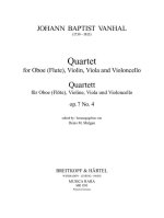 QUARTET OP7 NO 4 OP7 NR 4 OBOE FLTE VIOL