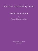 13 DUETS FLTE BASSO CONTINUO SCORE & PAR