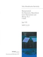 CONCERT PIECE NO 1 IN F MINOR MWV Q 23 O