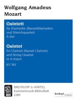 QUINTET IN A MAJOR K 581 KV 581 CLARINET