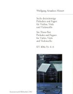 6 THREEPART PRELUDES & FUGUES STREICHTRI