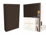 KJV, Journal the Word Bible, Bonded Leather, Brown, Red Letter Edition, Comfort Print: Reflect, Journal, or Create Art Next to Your Favorite Verses