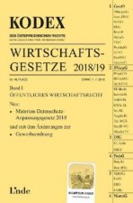 KODEX Wirtschaftsgesetze 2018/19 (f. Österreich). Bd.1