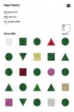 Glitterpapierblock, Xmas Mix