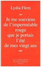 Je me souviens de l'imperméable rouge que je portais l'été de mes vingt ans