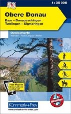 KuF Deutschland Outdoorkarte 53 Obere Donau 1 : 35 000