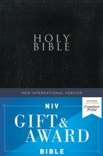 NIV, Gift and Award Bible, Leather-Look, Black, Red Letter, Comfort Print