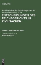 Entscheidungen des Reichsgerichts in Zivilsachen, Nebengesetze, 3