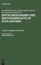 Entscheidungen des Reichsgerichts in Zivilsachen, Nebengesetze, 2