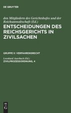 Entscheidungen des Reichsgerichts in Zivilsachen, Zivilprozessordnung, 4