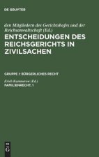 Entscheidungen des Reichsgerichts in Zivilsachen, Familienrecht, 1
