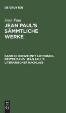 Jean Paul's Sammtliche Werke, Band 61, Dreizehnte Lieferung. Erster Band