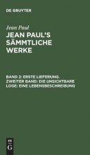 Jean Paul's Sammtliche Werke, Band 2, Erste Lieferung. Zweiter Band