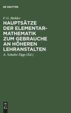 Hauptsatze Der Elementar-Mathematik Zum Gebrauche an Hoeheren Lehranstalten