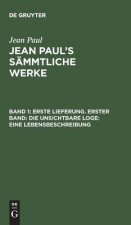 Jean Paul's Sammtliche Werke, Band 1, Erste Lieferung. Erster Band