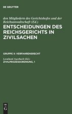 Entscheidungen des Reichsgerichts in Zivilsachen, Zivilprozessordnung, 1