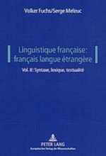 Linguistique francaise: francais langue etrangere