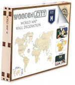World Map Wood