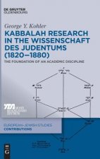 Kabbalah Research in the Wissenschaft des Judentums (1820-1880)