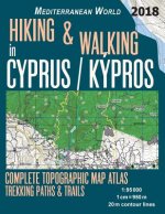 Hiking & Walking in Cyprus / Kypros Complete Topographic Map Atlas 1