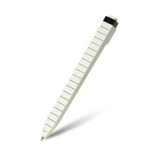 Moleskine Kugelschreiber - Go mit Etikett für Display Schwarz, Mine 1,0 mm, Liniert, Weiß