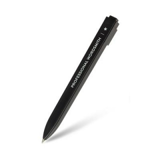 Moleskine Kugelschreiber - Go mit Etikett für Display Schwarz, Mine 1,0 mm, Professional Wordsmith, Schwarz