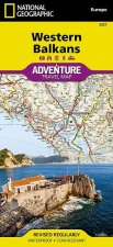 National Geographic Adventure Map Touristische Karte Western Balkans