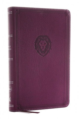 NKJV, Thinline Bible Youth Edition, Leathersoft, Purple, Red Letter, Comfort Print (Thomas Nelson)(Twarda)