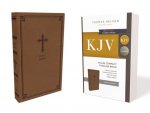 KJV, Value Thinline Bible, Compact, Leathersoft, Brown, Red Letter, Comfort Print