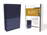 KJV, Value Thinline Bible, Large Print, Leathersoft, Blue, Red Letter, Comfort Print
