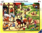 Ravensburger Kinderpuzzle - 06164 Auf dem Pferdehof - Rahmenpuzzle für Kinder ab 4 Jahren, mit 40 Teilen