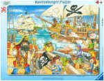 Ravensburger Kinderpuzzle - 06165 Angriff der Piraten - Rahmenpuzzle für Kinder ab 4 Jahren, mit 36 Teilen