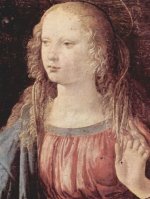 Leonardo da Vinci - Verkündigung an Maria, Detail: Jungfrau der Verkündigung - 500 Teile (Puzzle)