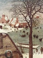 Pieter Bruegel d. Ä. - Volkszählung zu Bethlehem, Detail - 500 Teile (Puzzle)
